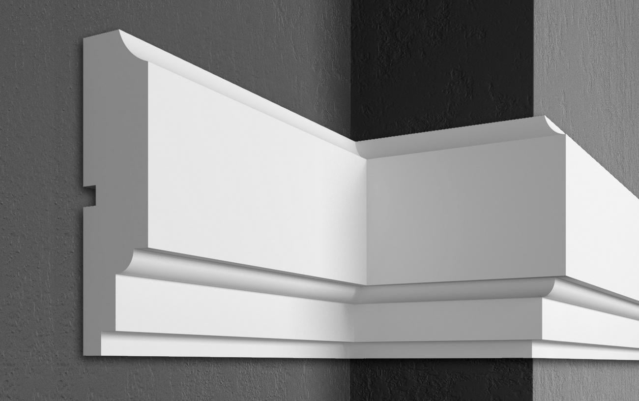 Карниз Prestige decor MC 167 без покрытия 170x45 мм 2000 мм (12370342)