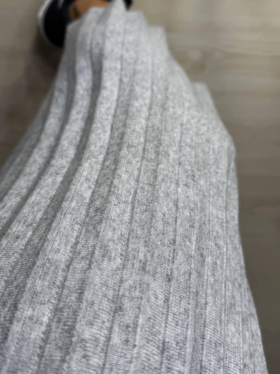 Юбка женская Accorddream 62313 вязаная плиссе миди на резинке OS Серый (5346) - фото 6