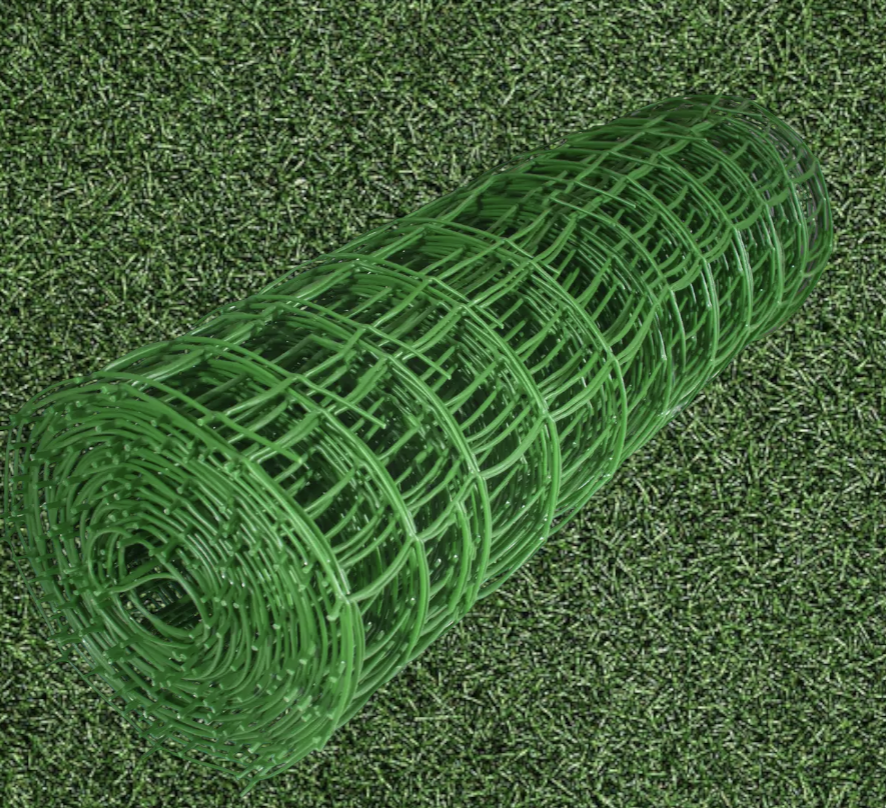 Сетка пластиковая декоративная Клевер 50х50 мм 1х10 м Светло - зеленый