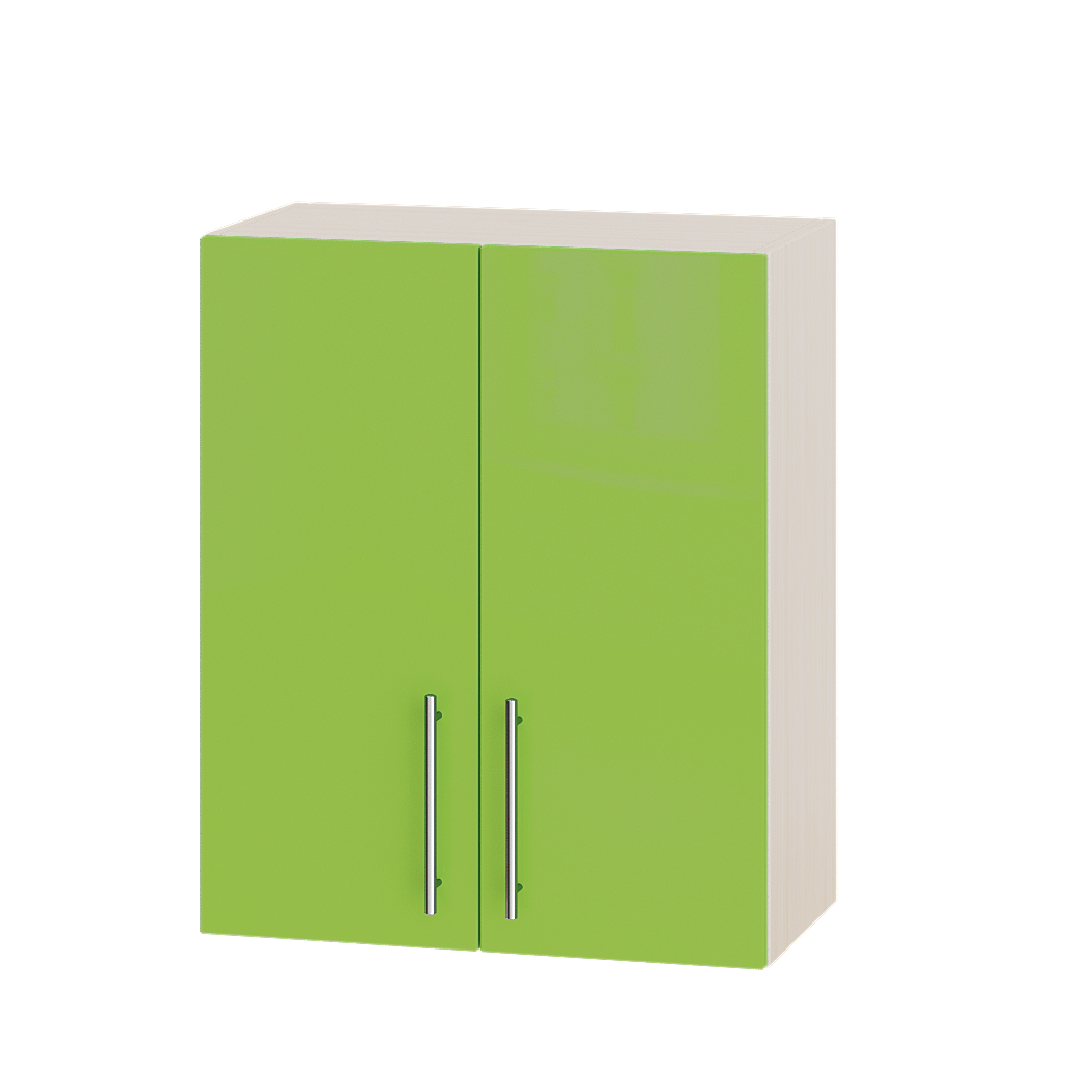 Шкаф верхний Эверест Модерн модуль Верх В10-600 60х30х72 см Яблоко глянец/Дуб Молочный (04908) - фото 1