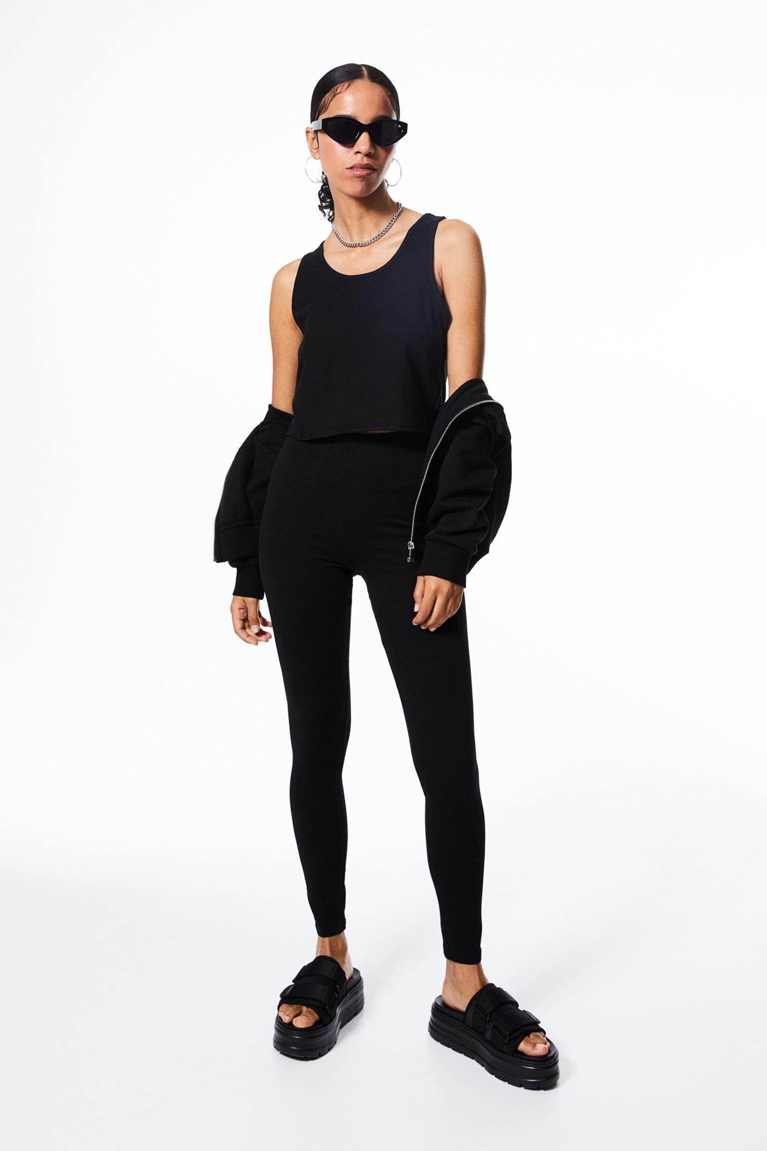 Леггинсы XL Черный (9890247wer)