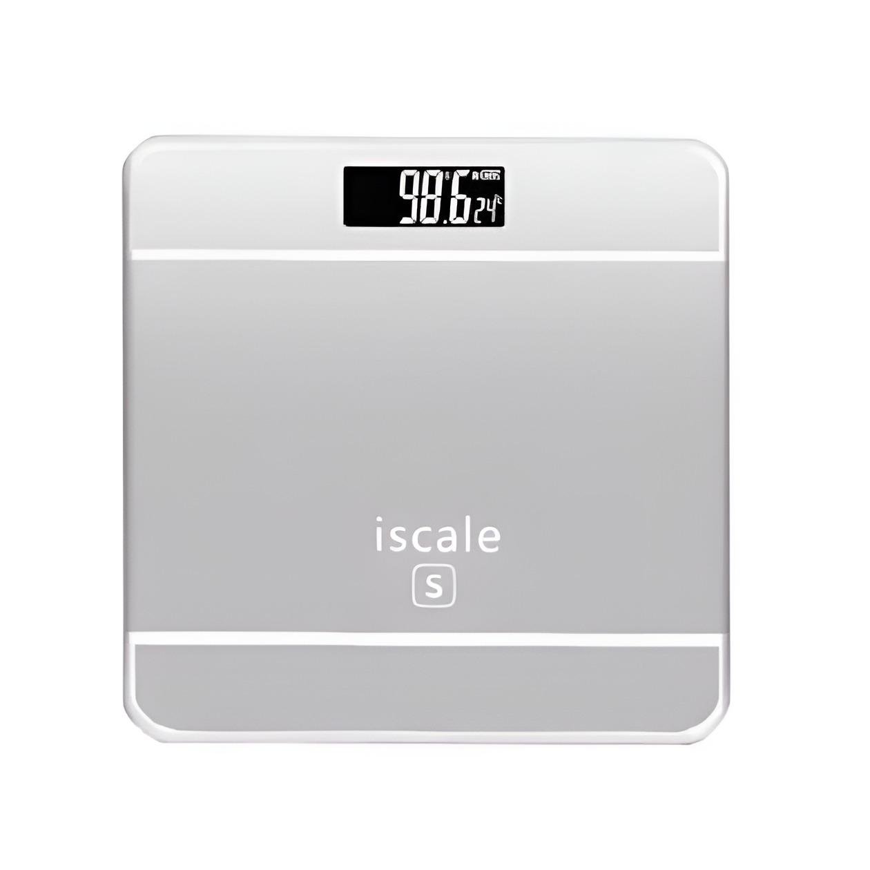 Ваги підлогові електронні iScale R88493 до 180 кг 26х26х2,5 см Срібний (25441519)