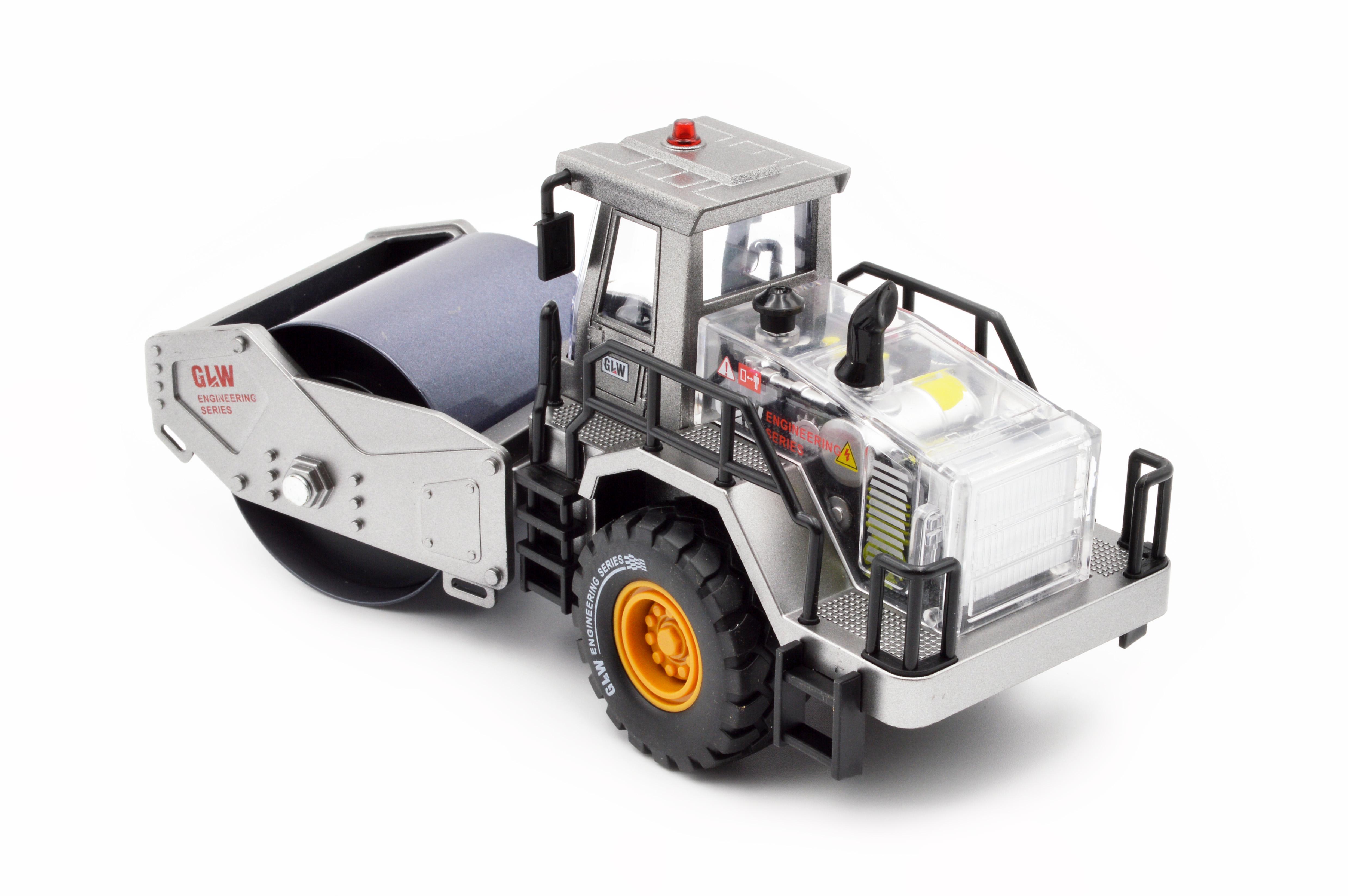 Модель асфальтовий каток 31090 металевий каток інерція звук світло - фото 3 Модель асфальтовий каток 31090 металевий каток інерція звук світло - фото 3