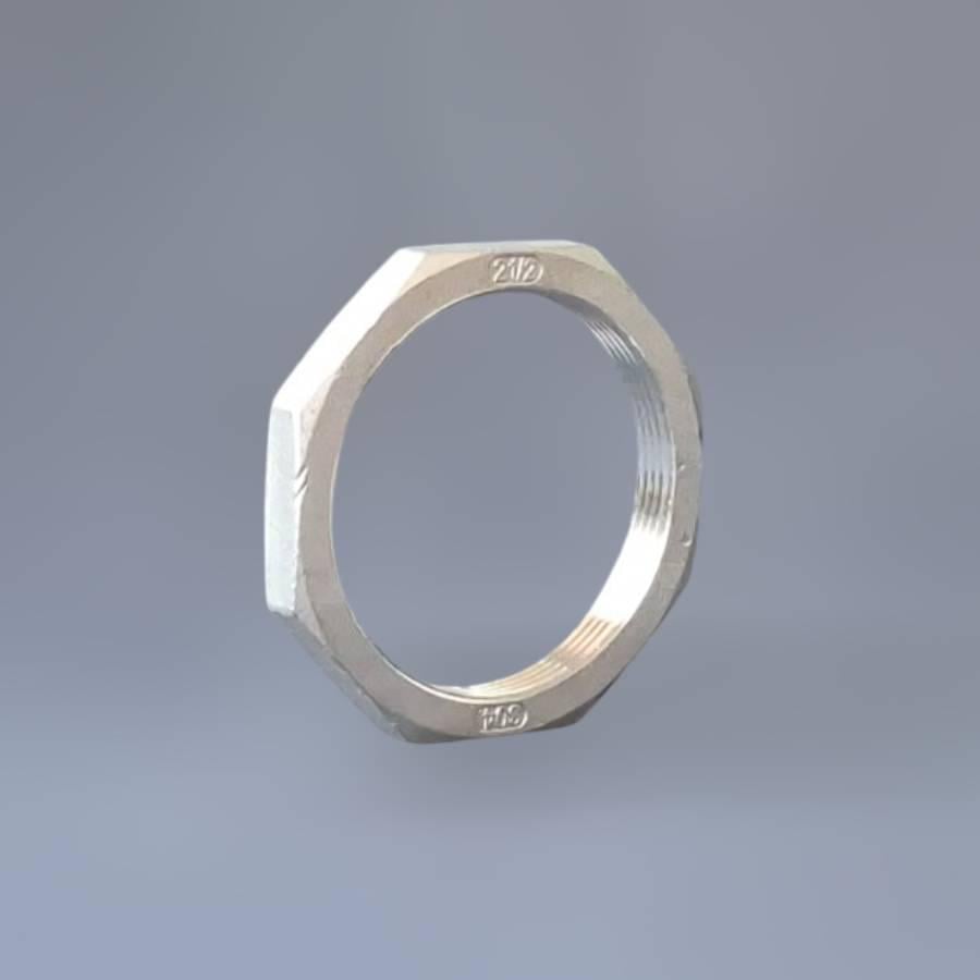 Контргайка муфтовая нержавеющая Ду65 2"1/2 н/ж сталь AISI304 резьба BSPP G2.5" Class 150 (PN20) - фото 1 Контргайка муфтовая нержавеющая Ду65 2"1/2 н/ж сталь AISI304 резьба BSPP G2.5" Class 150 (PN20) - фото 1