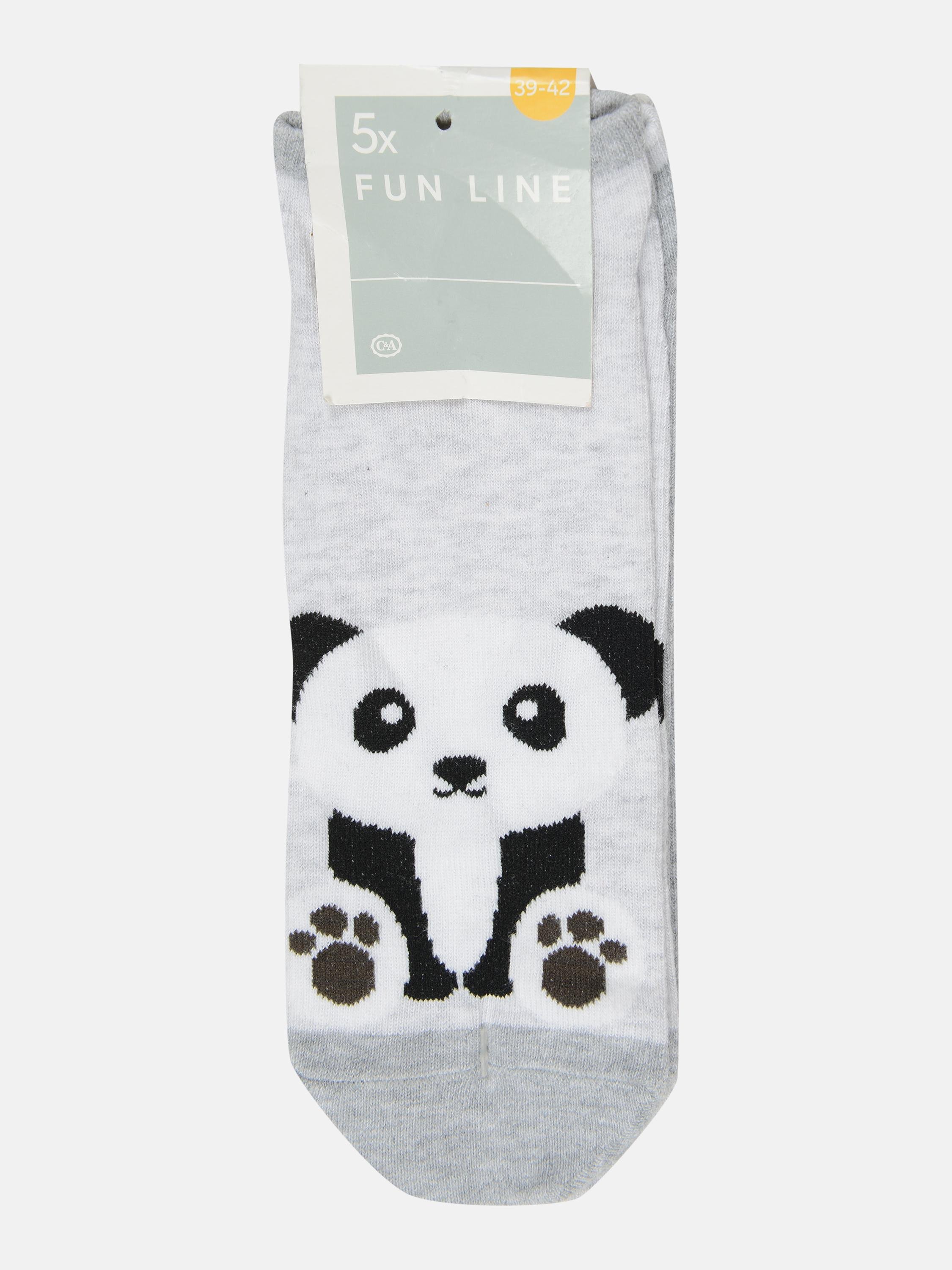 Носки C&A 5 пар р. 35-38 Серо-белый (5867079840521)