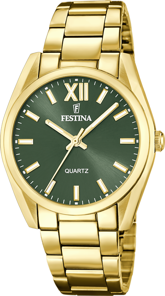 Наручные часы женские Festina F20640/4 Alegria со стальным корпусом WR 50 м и зеленым циферблатом