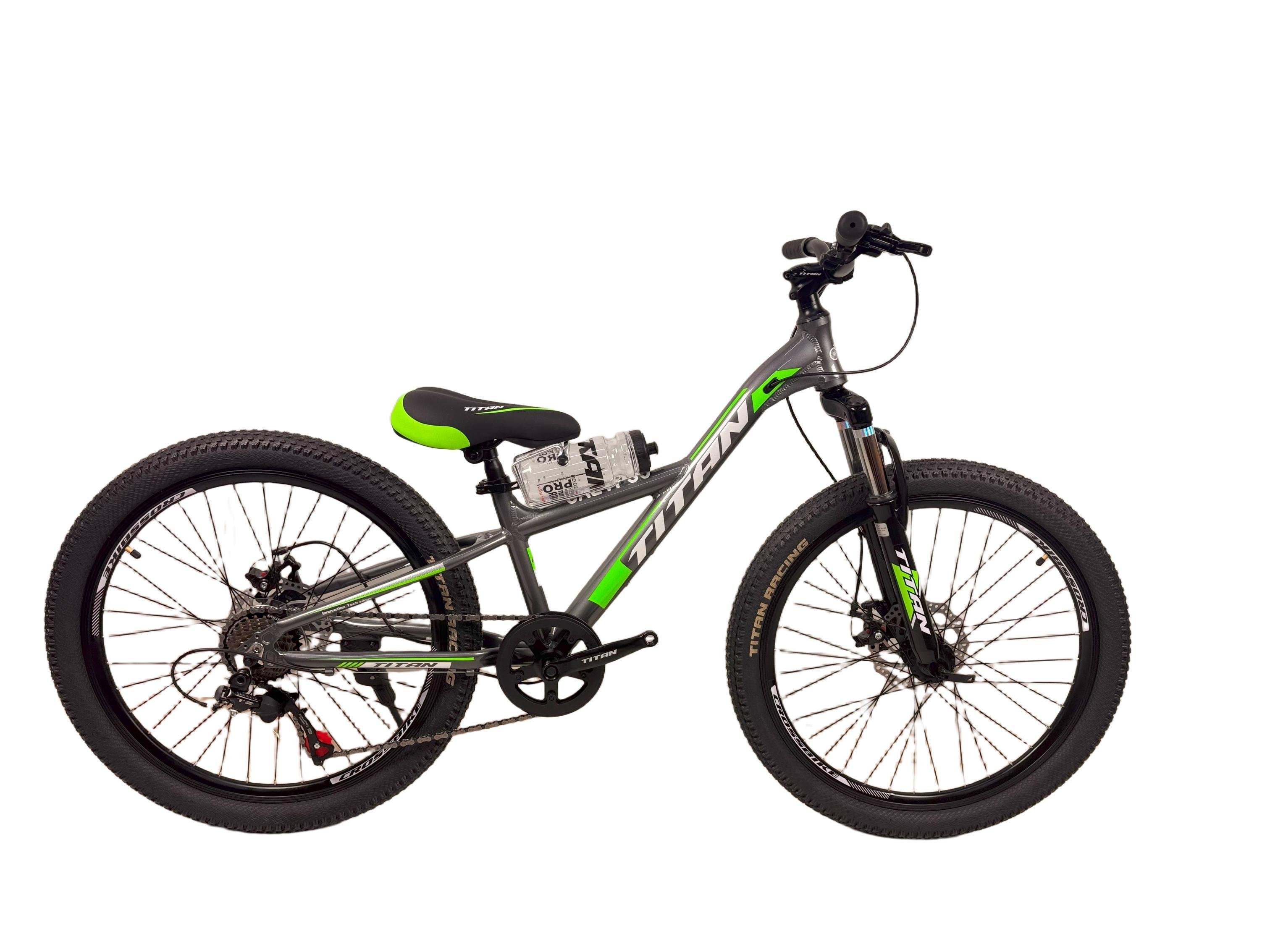 Велосипед Titan CALYPSO 24" 11" Темно-серый/зеленый