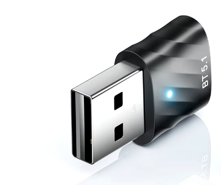 Адаптер Toocki USB Bluetooth 5.1 Черный (TQ-BTO3BLK)