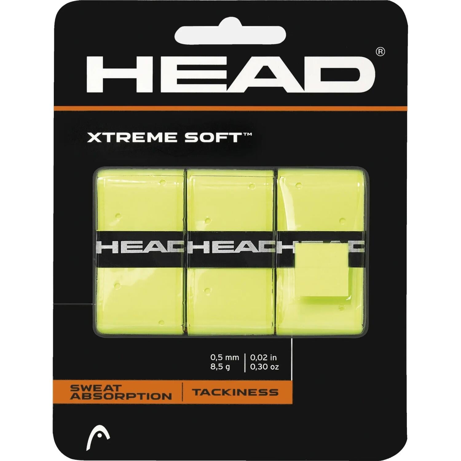 Обмотка для ракеток Head XTREMESOFT OVERGRIP 3 шт. Желтый (285-104) Обмотка для ракеток Head XTREMESOFT OVERGRIP 3 шт. Желтый (285-104)