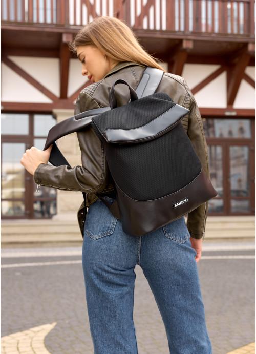 Міський рюкзак жіночий Sambag з кишенею для ноутбука Чорний (5030311437)