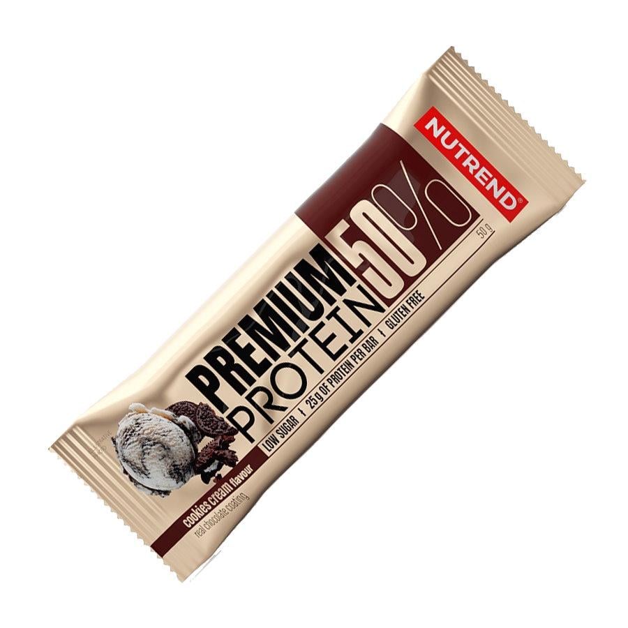 Протеїновий батончик Nutrend Premium Protein Bar 50% 50 г Cookies Cream