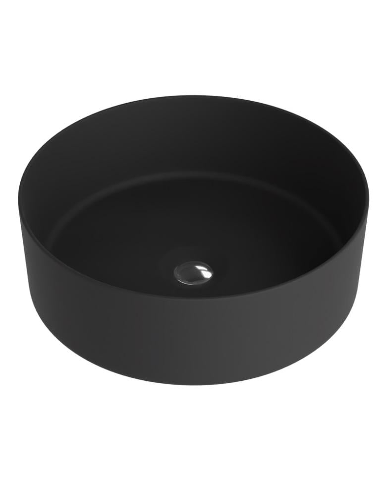 Умивальник Lavita Merida накладний 37x37 см Чорний (5908211406039)