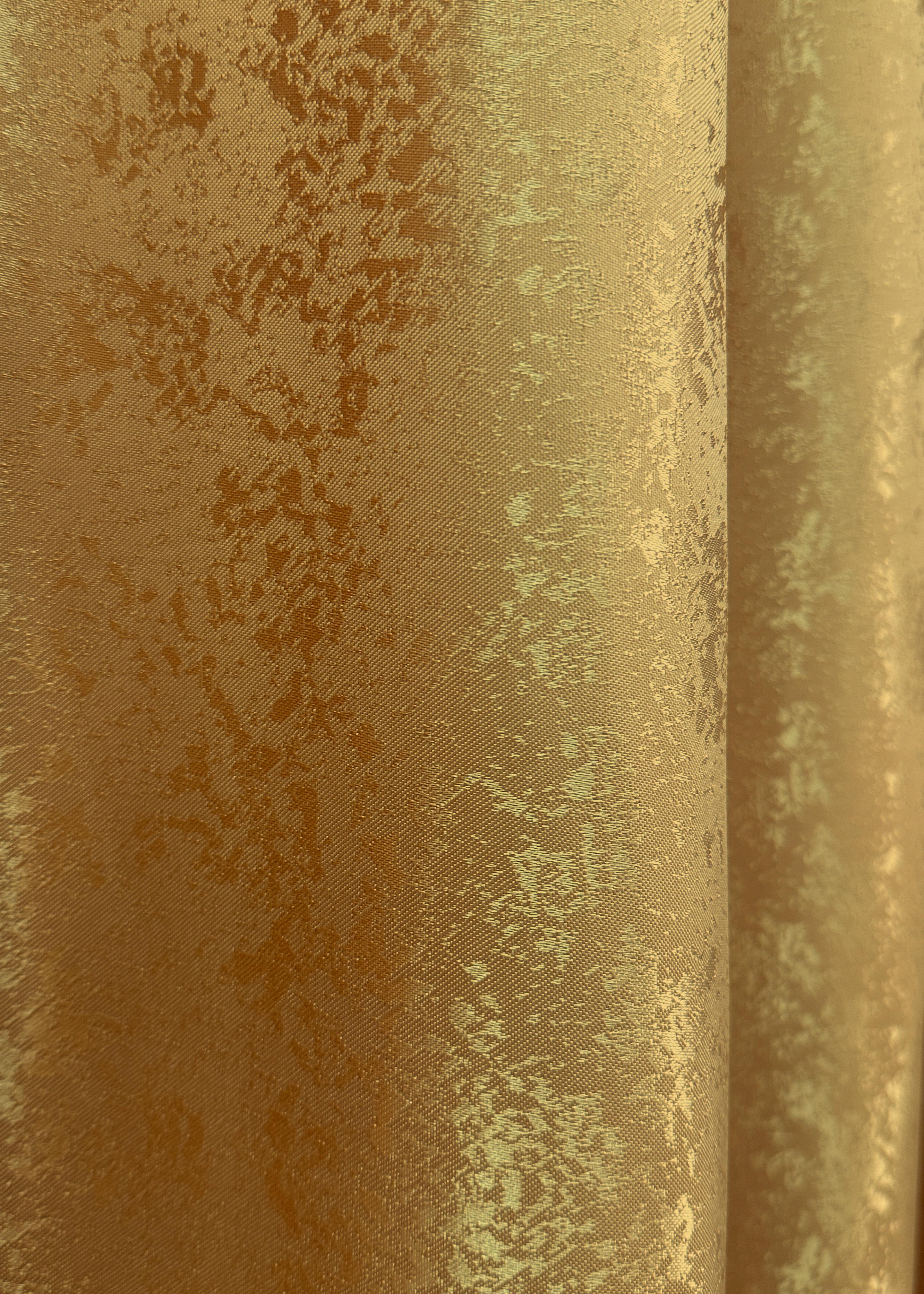 Комплект штор VR-Textil Мармур Al1 №614ш жакард 100х270 см 2 шт. Золотистий (31-067) - фото 6