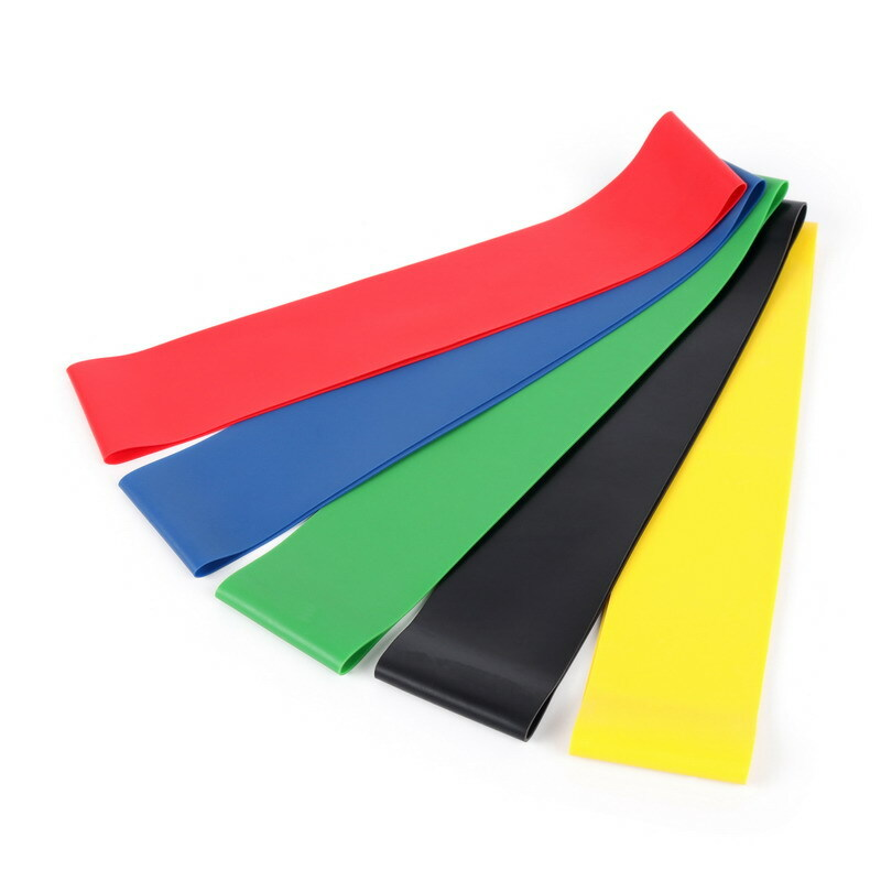 Резинки для фитнеса Loop Bands Medium/Heavy/Light/X-Light/X-Heavy с чехлом в комплекте 5 шт. (opt-21262)