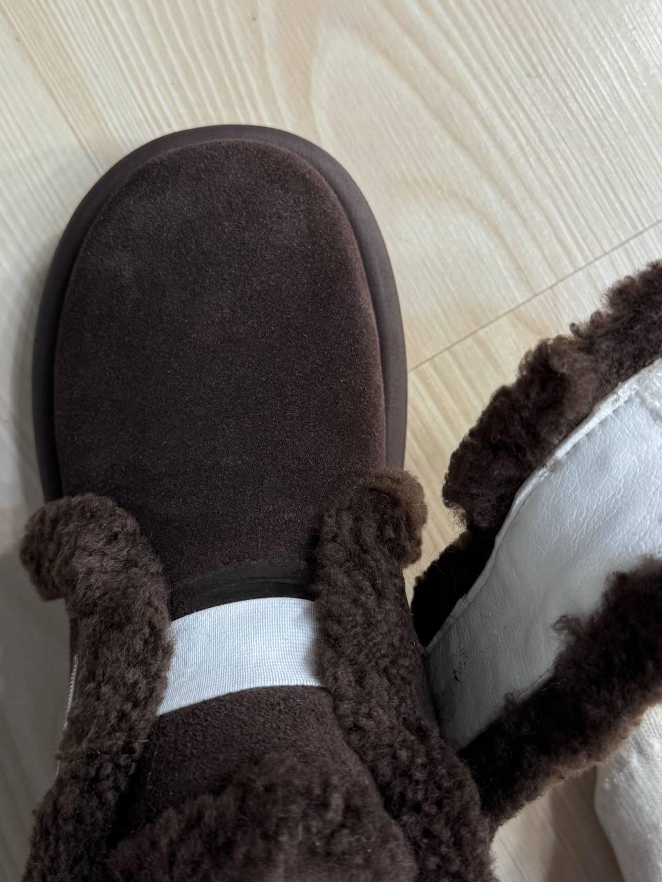 Ботинки женские Hengji 13-6 угги замшевые на меху с опушкой р. 38 Коричневый (5651) - фото 9 Ботинки женские Hengji 13-6 угги замшевые на меху с опушкой р. 38 Коричневый (5651) - фото 9