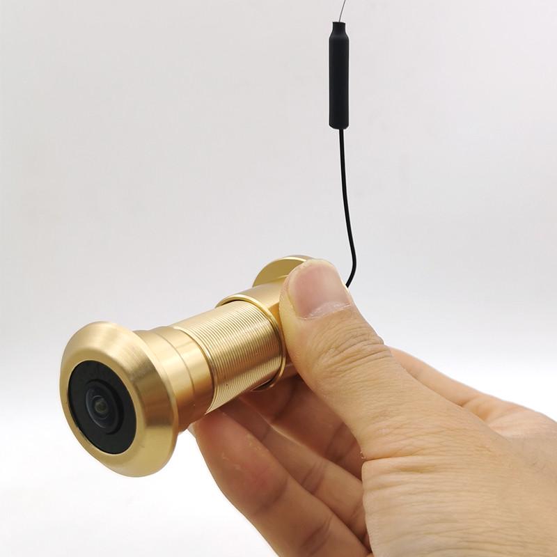 Wifi видеоглазок c датчиком движения и записью USmart DE-01w поддержка Tuya совместимость с Android/iOS Gold - фото 5 Wifi видеоглазок c датчиком движения и записью USmart DE-01w поддержка Tuya совместимость с Android/iOS Gold - фото 5