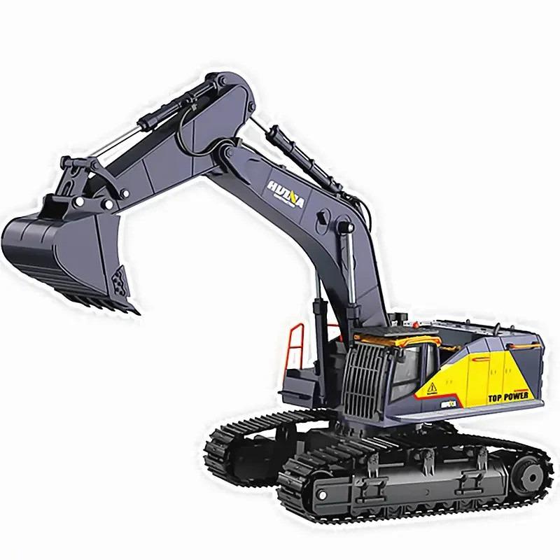 Детский металлический экскаватор на радиоуправлении Huina toys 1592 1:14 (G190215-1592)