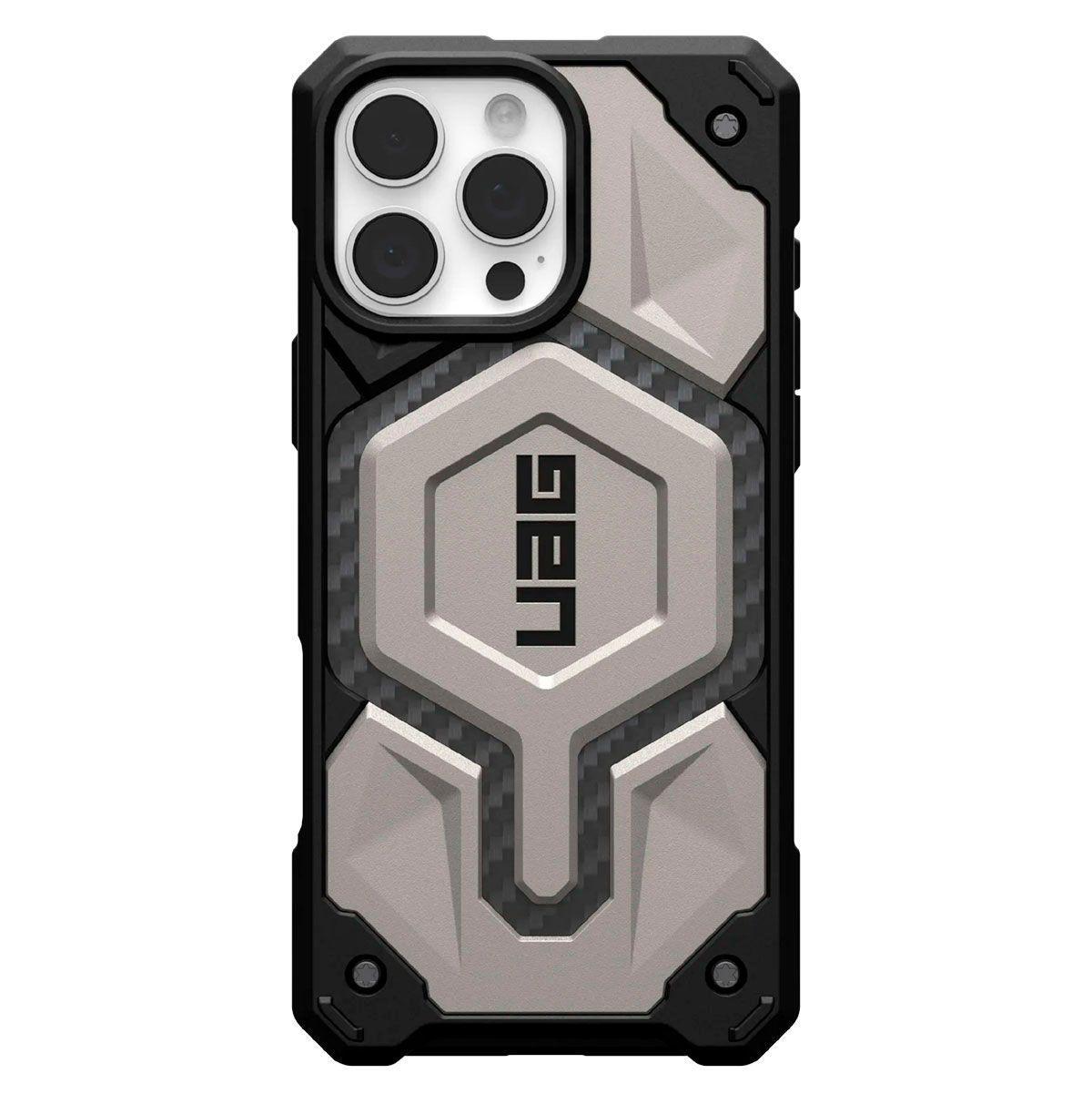 Чехол-накладка UAG Case for iPhone 16 Pro Max, Monarch Pro Magsafe, Titanium (114457113636)