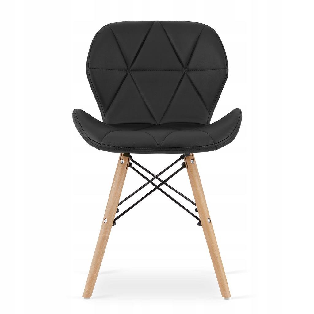 Комплект мебели Jumi Scandinavian Design стол и стулья Black-4 - фото 2