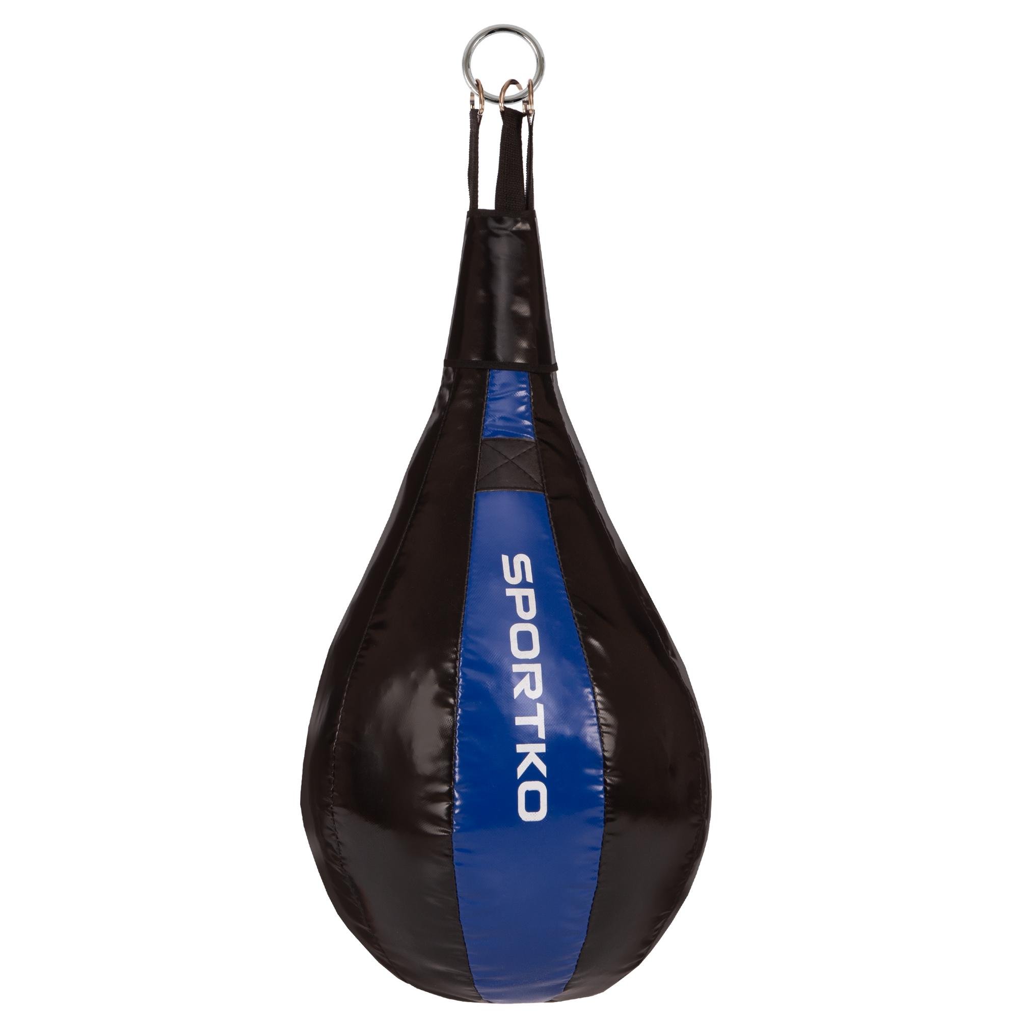 Груша подвесная SPORTKO каплевидная набивная (UR GP-4_Черный-синий)
