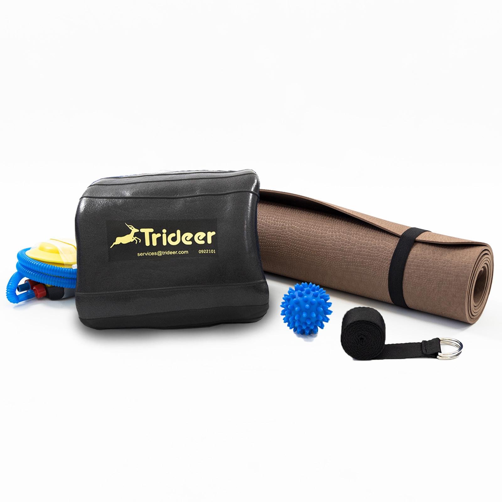 Коврик для йоги и фитнеса OSPORT Set 101 фитбол 85 см массажный мячик и ремень для растяжки и йоги Коричнево-черный (n-0131) - фото 2 Коврик для йоги и фитнеса OSPORT Set 101 фитбол 85 см массажный мячик и ремень для растяжки и йоги Коричнево-черный (n-0131) - фото 2