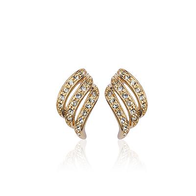 Серьги с кристаллами Сваровски 82264a Italina Белый