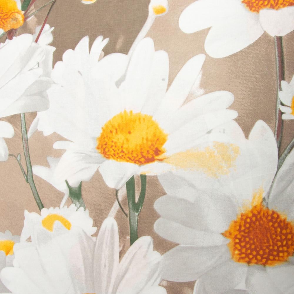 Тканина бязь ранфорс для постільної білизни Ромашка 125 гр/м2 220 см (R-6958)