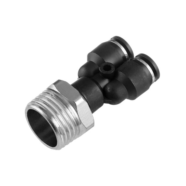 Соединение цанговое Y-образное Intertool для полиуретановых шлангов 6х6 мм 1/2" наружная резьба (PT-2386)