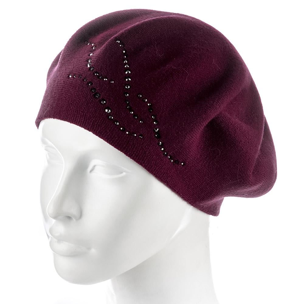 Берет женский Zolly ZH238 двойной шерстяной Вишня (117763)