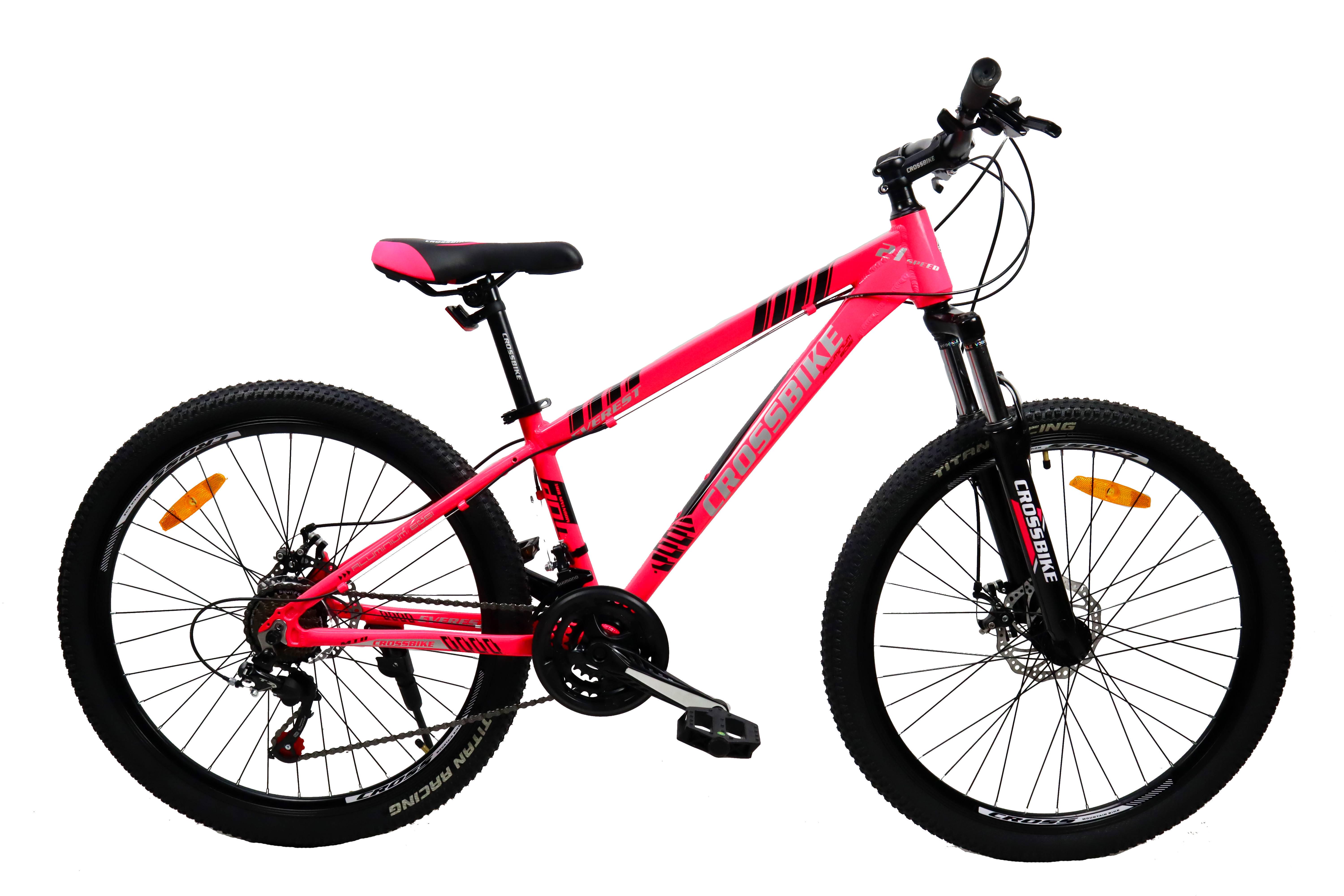 Велосипед CrossBike Everest 24"12" Розовый