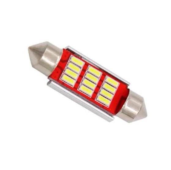 Автомобільна лампа LED з обманкою C5W C10W 39 мм 12 SMD 4014 Canbus Біле світло (358392) Автомобільна лампа LED з обманкою C5W C10W 39 мм 12 SMD 4014 Canbus Біле світло (358392)