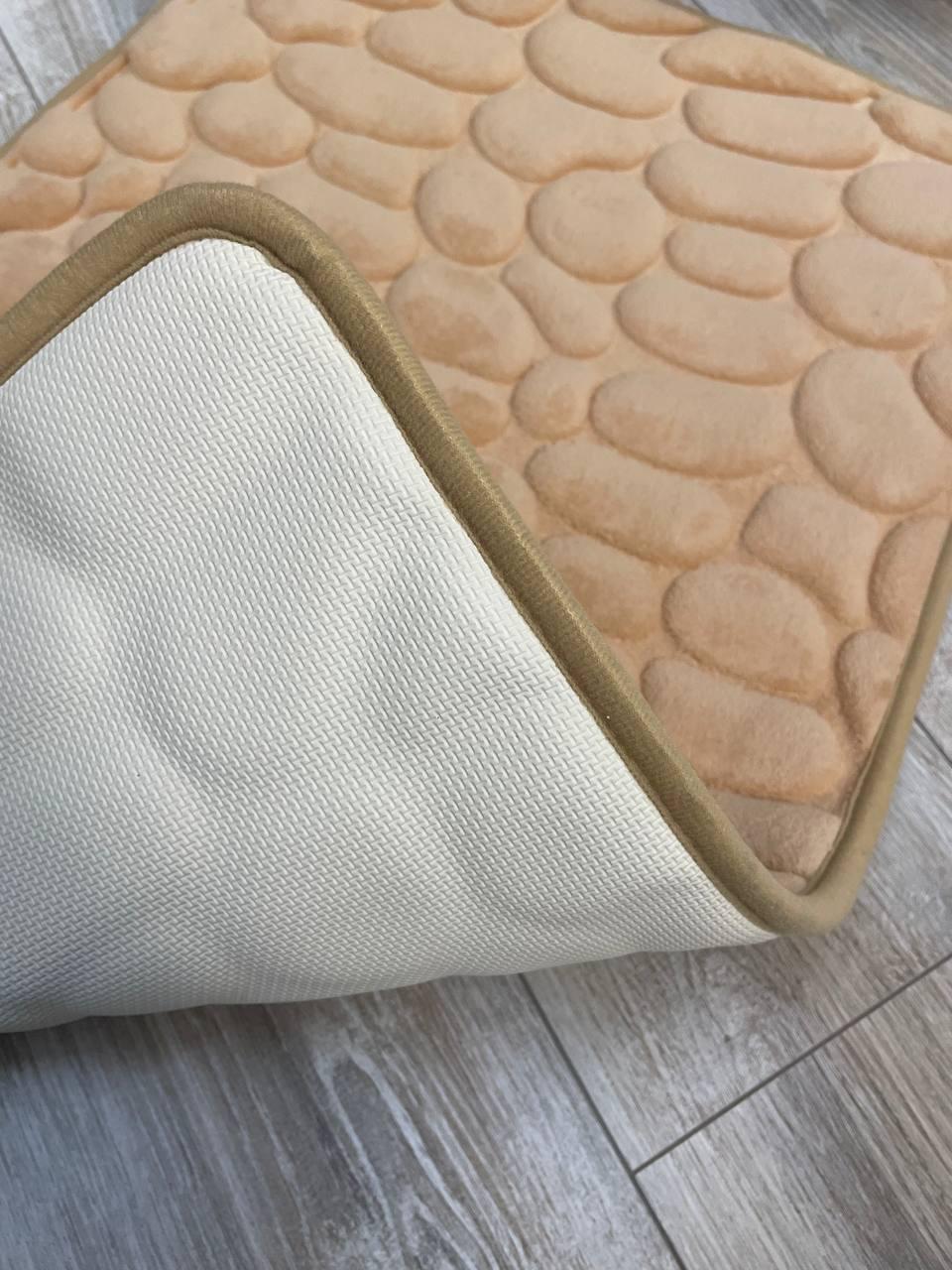 Коврик для ванной Stone Premium Memory Foam 80х50 см Оранжевый (KS0006) - фото 2 Коврик для ванной Stone Premium Memory Foam 80х50 см Оранжевый (KS0006) - фото 2