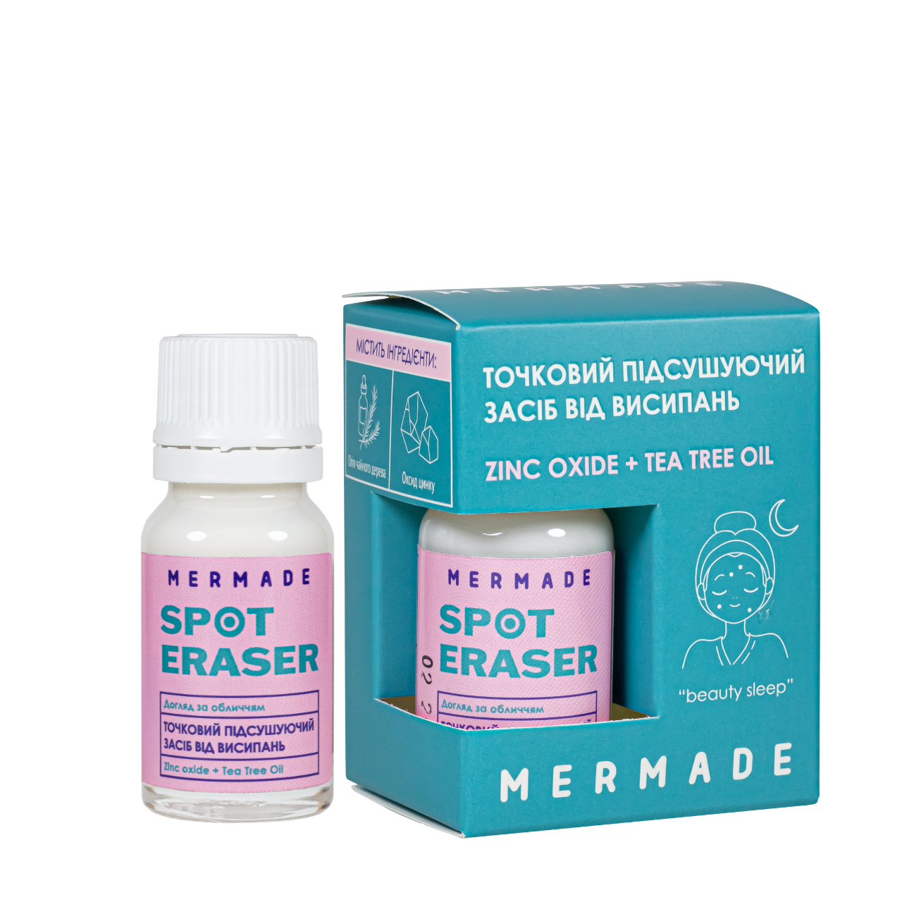 Засіб точковий підсушувальний проти прищів Mermade Zinc Oxide & Tea Tree Oil 10 мл
