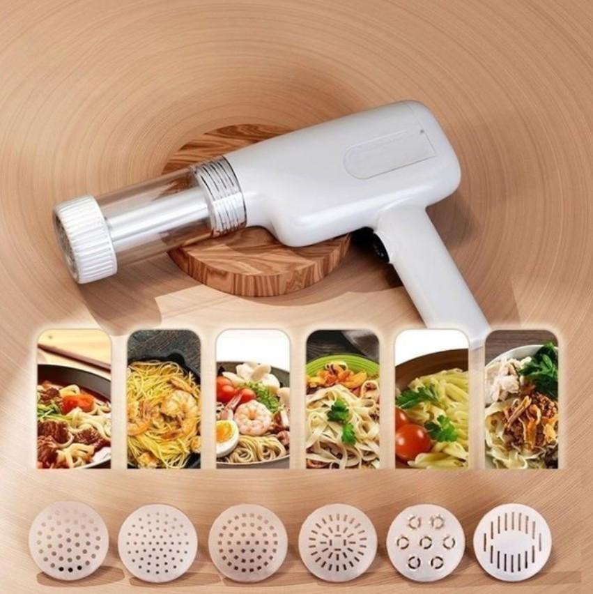 Машинка для приготовления лапши электрическая аккумуляторная 6 насадок - фото 3 Машинка для приготовления лапши электрическая аккумуляторная 6 насадок - фото 3