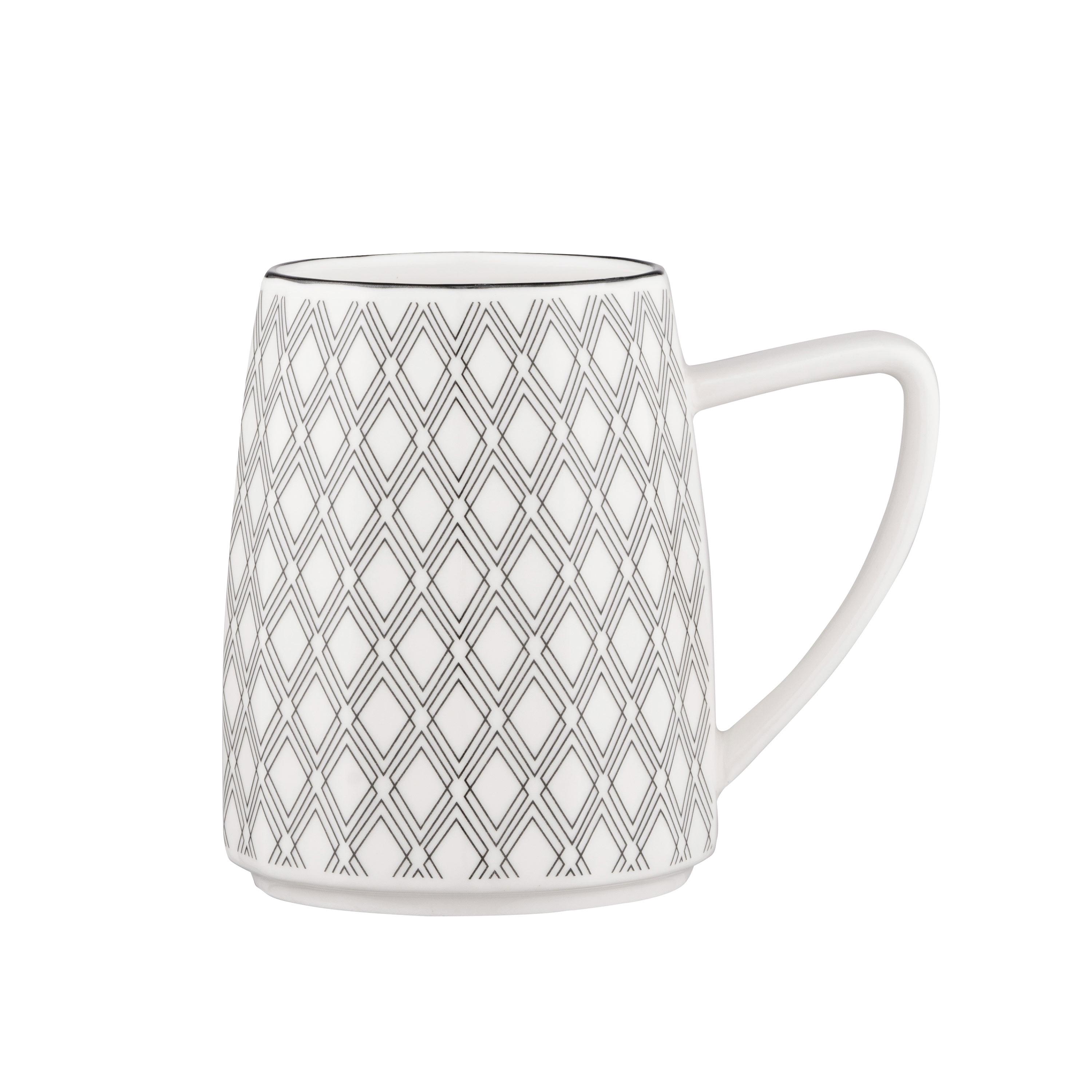 Чашка Ardesto AR3049 Lamberto фарфор 360 мл Белый/Серый