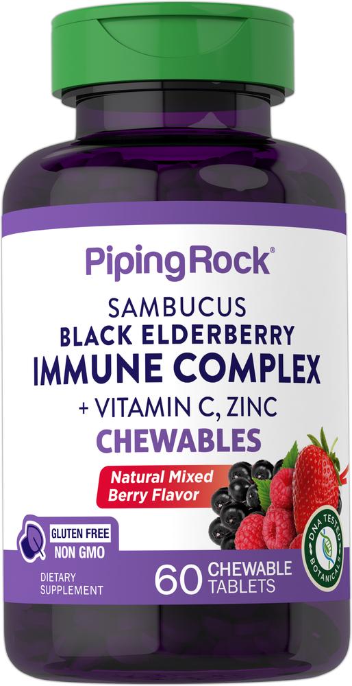 Витамины Sambucus Black Elderberry Immune Complex with C & Zinc Berry 60 таблеток