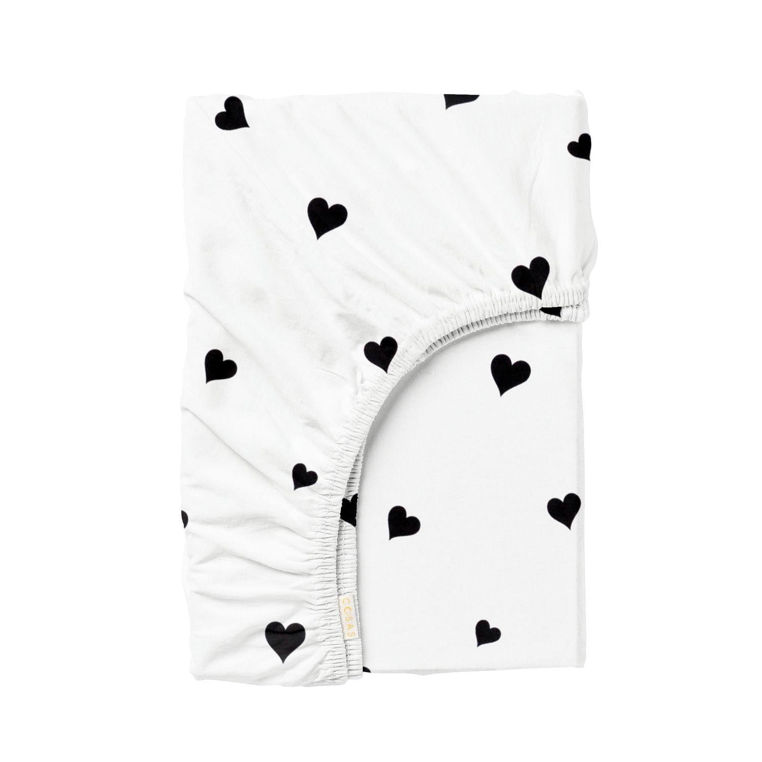 Простынь на резинке Cosas POKER HEARTS ранфорс 90х200х20 см (4822052397121)