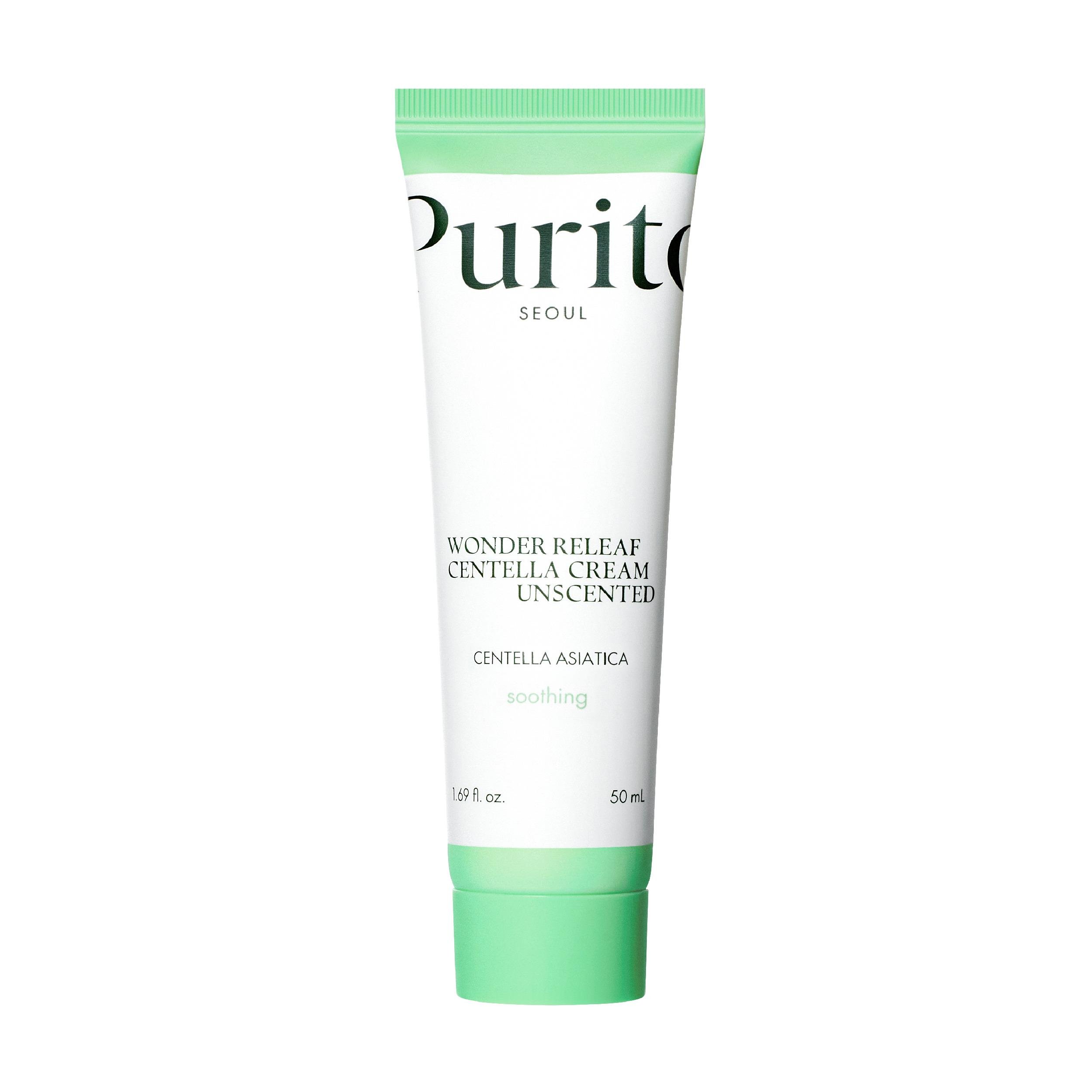 Крем для чутливої шкіри з центеллою без ефірних олій Purito Seoul Wonder Releaf Centella Cream Unscented 50 мл