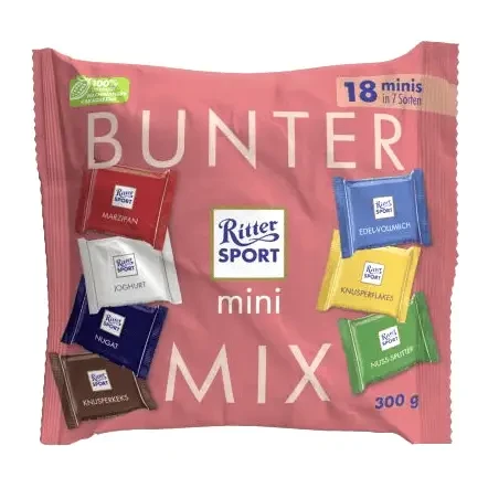 Шоколад Chocolate Ritter Sport mini Mix 300 г 18x16,67 г (1766011351) - фото 1