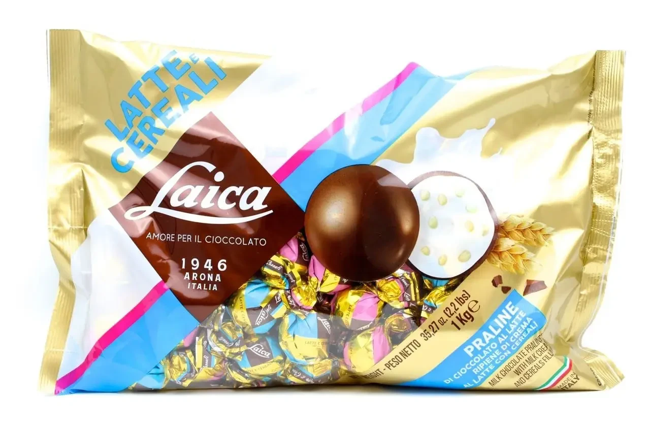 Конфеты шоколадные Laica Amore Latte Cereali 1 кг Конфеты шоколадные Laica Amore Latte Cereali 1 кг