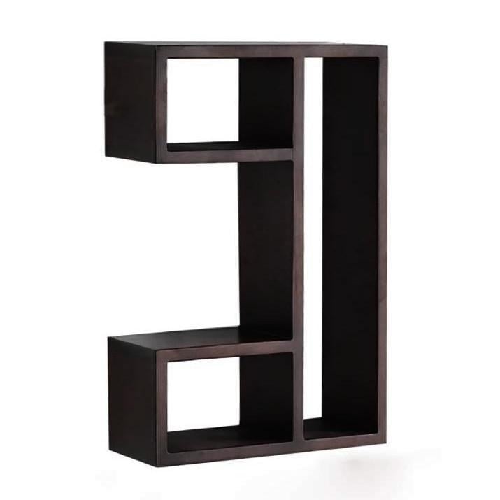 Полка настенная вертикальная из дерева Файрмонт Венге (НСП-110212)