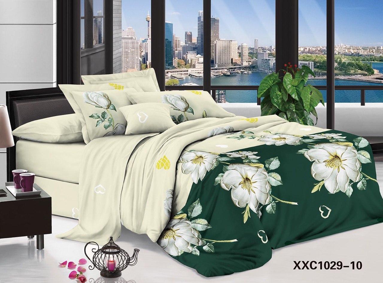 Комплект постельного белья Фиалка бязь двуспальный 180x210 см Белый (mc18102910)