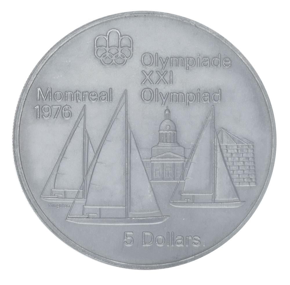 Коллекционная монета Канада 5 долларов 1973 года серебро VF-AU XXI летние Олимпийские игры 1976 года в Монреале-Парусный спорт (М22225) Коллекционная монета Канада 5 долларов 1973 года серебро VF-AU XXI летние Олимпийские игры 1976 года в Монреале-Парусный спорт (М22225)