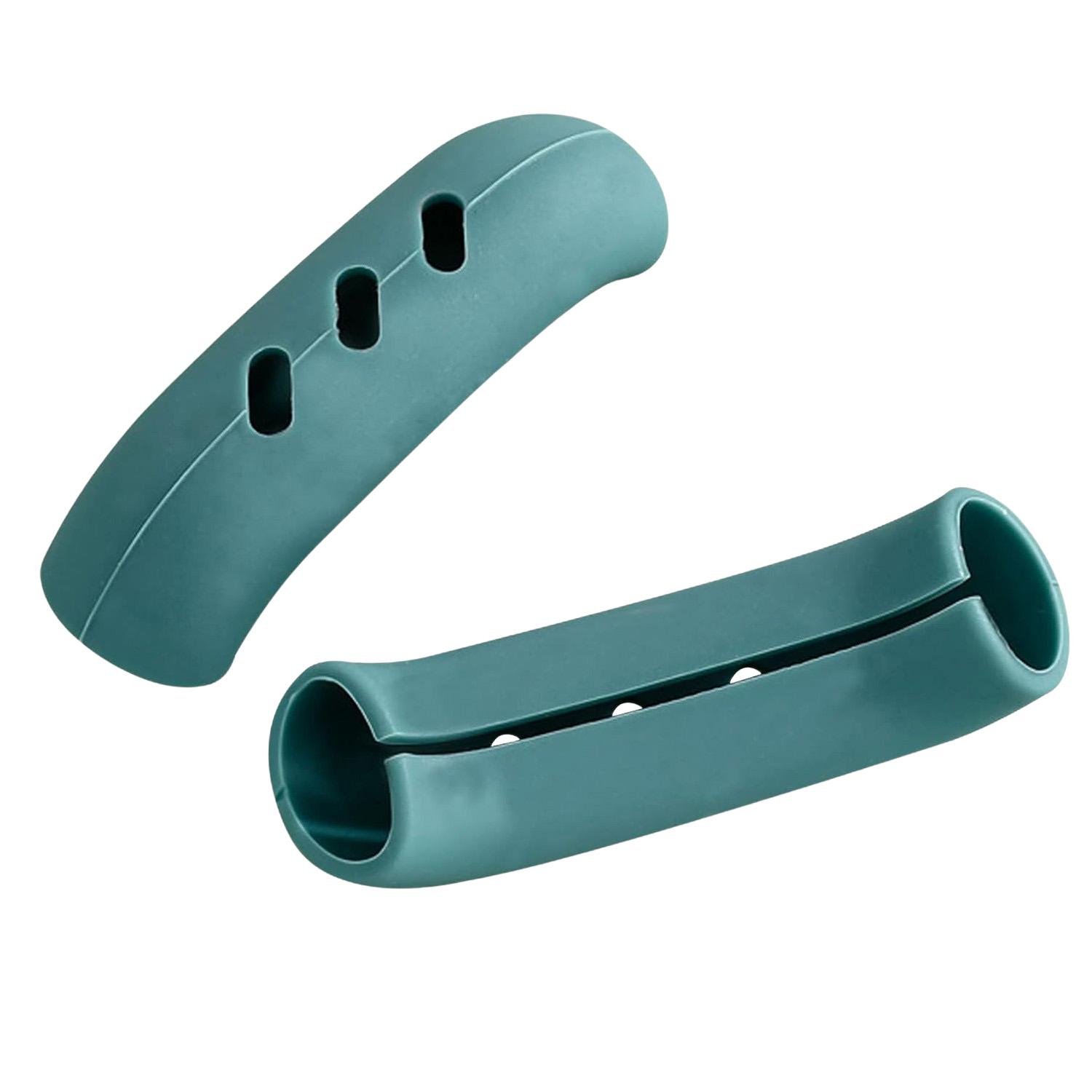 Набор прихваток-накладок для ручек кастрюли/сковороды силиконовые 2 шт. Зеленый (26644827)