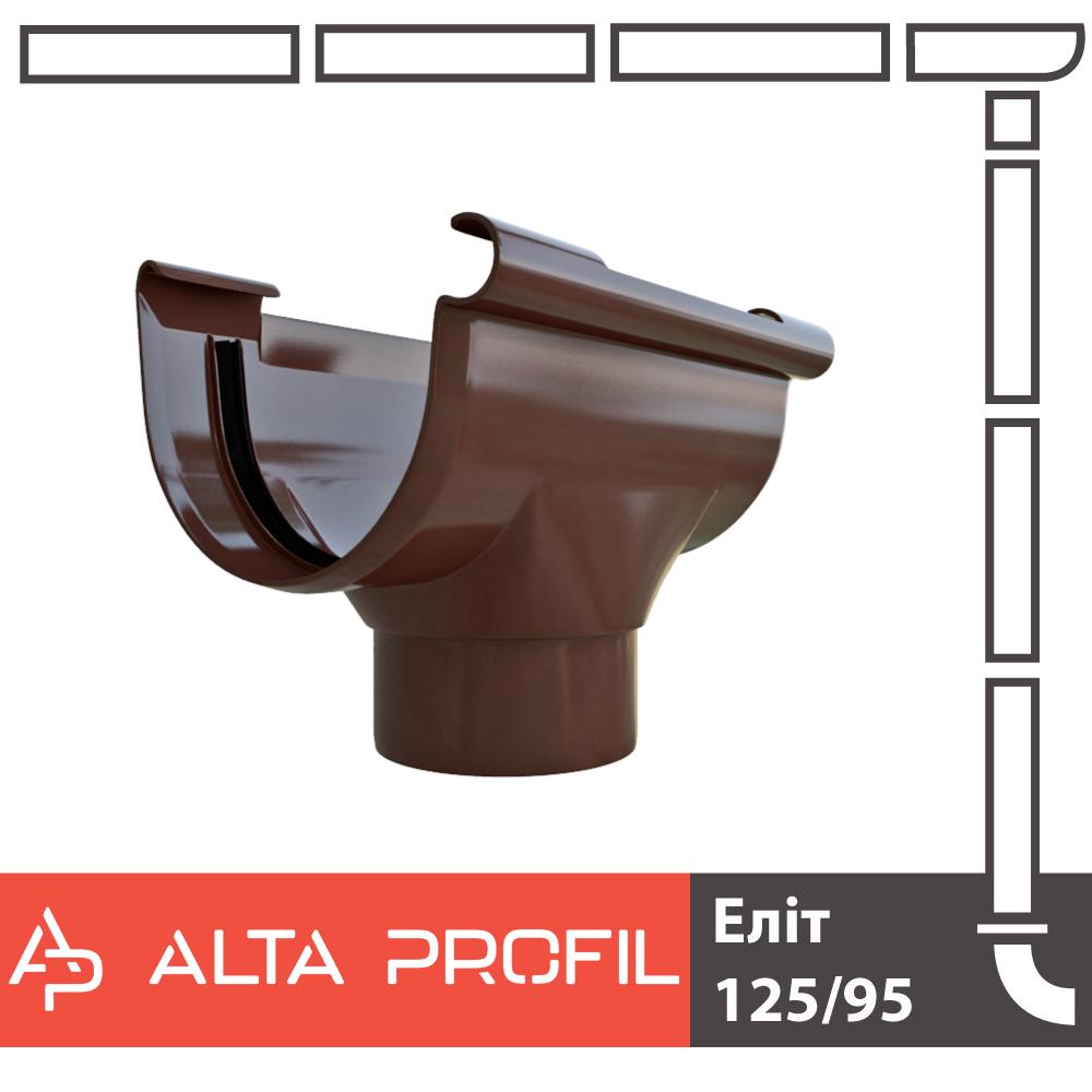 Воронка ринви Alta Profil 125 система Коричневий (18135867) - фото 2