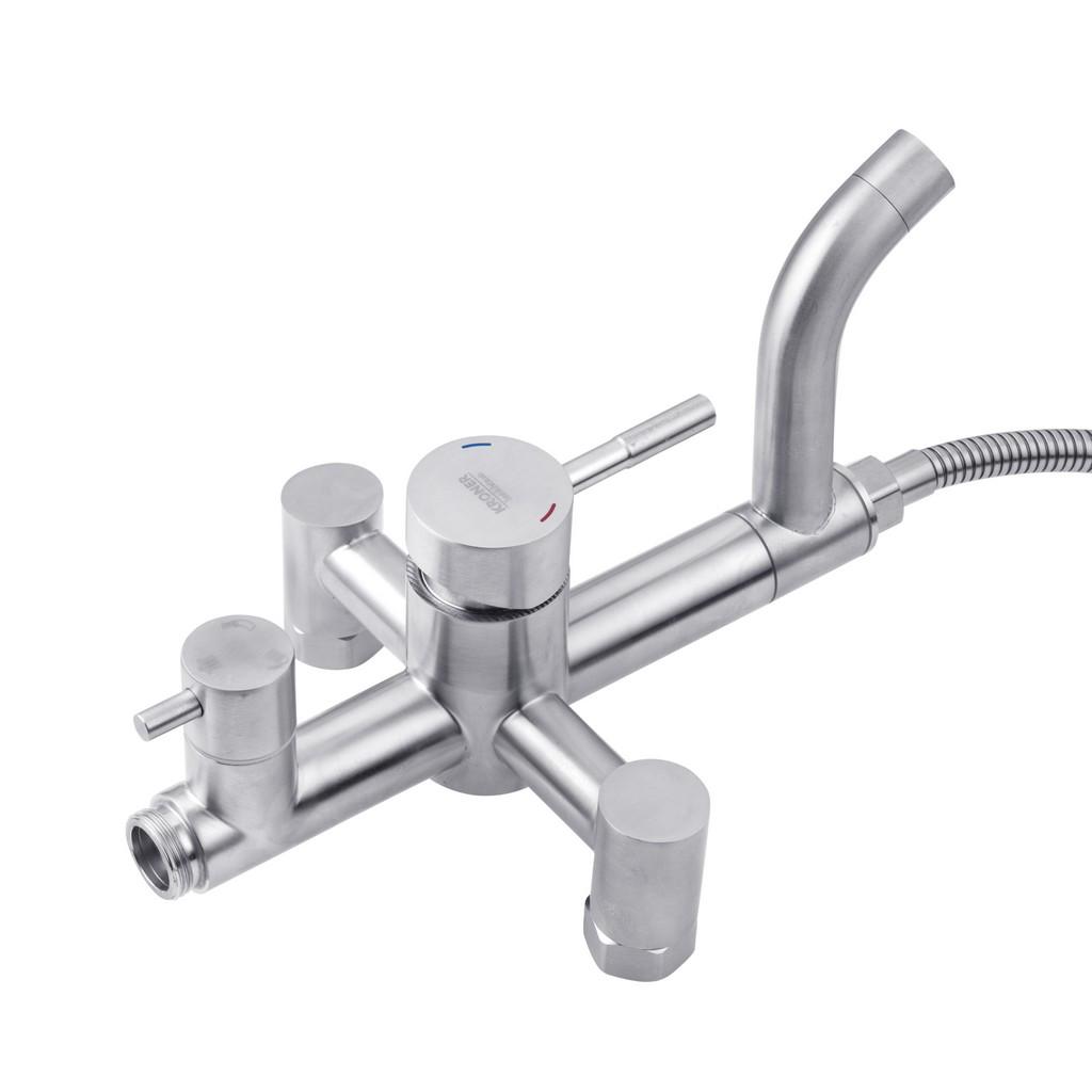 Душевая система со смесителем Kroner Edelstahl Klassisch CV022977 Сатин (147644) - фото 6 Душевая система со смесителем Kroner Edelstahl Klassisch CV022977 Сатин (147644) - фото 6