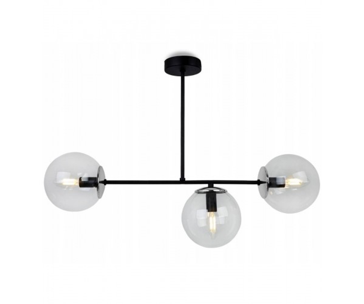 Подвесной светильник Tuluza 3 D20 E27 Chrome/Transparent (PL-0002802 M/TRANSPARENT Chrome)