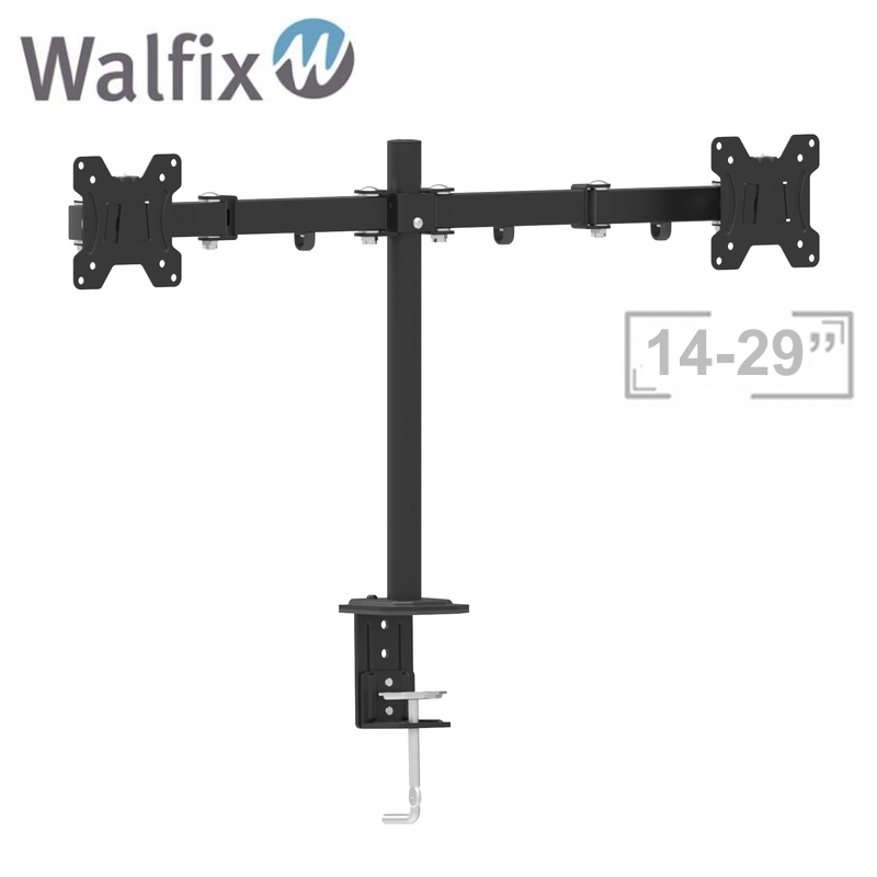 Крепление для монитора Walfix DM-400B настольное для двух мониторов 14-29" (tf1308) - фото 3