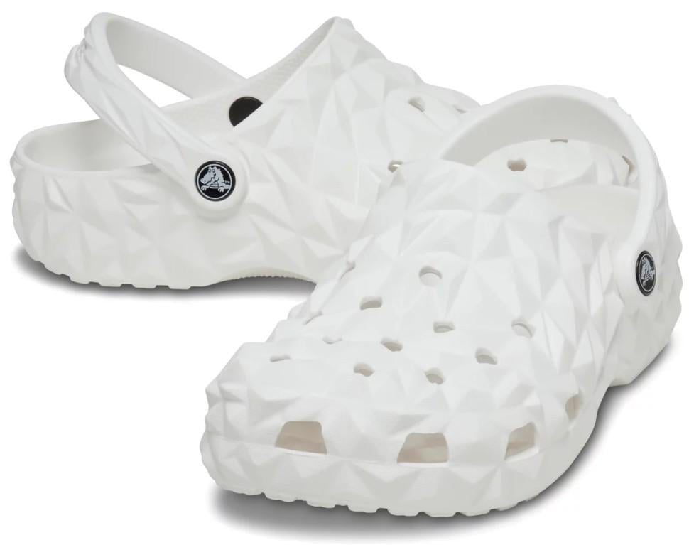 Крокси для хлопчика Crocs Classic Geometric Clog White р. 34/35 Білий (26268)
