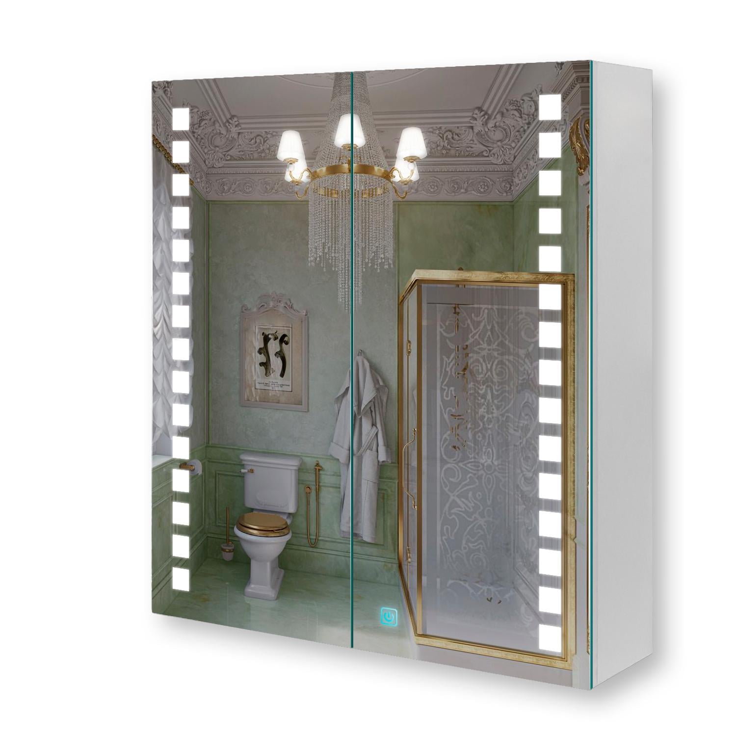 Зеркальный шкаф Premium G12-60 с LED-подсветкой и сенсорной кнопкой